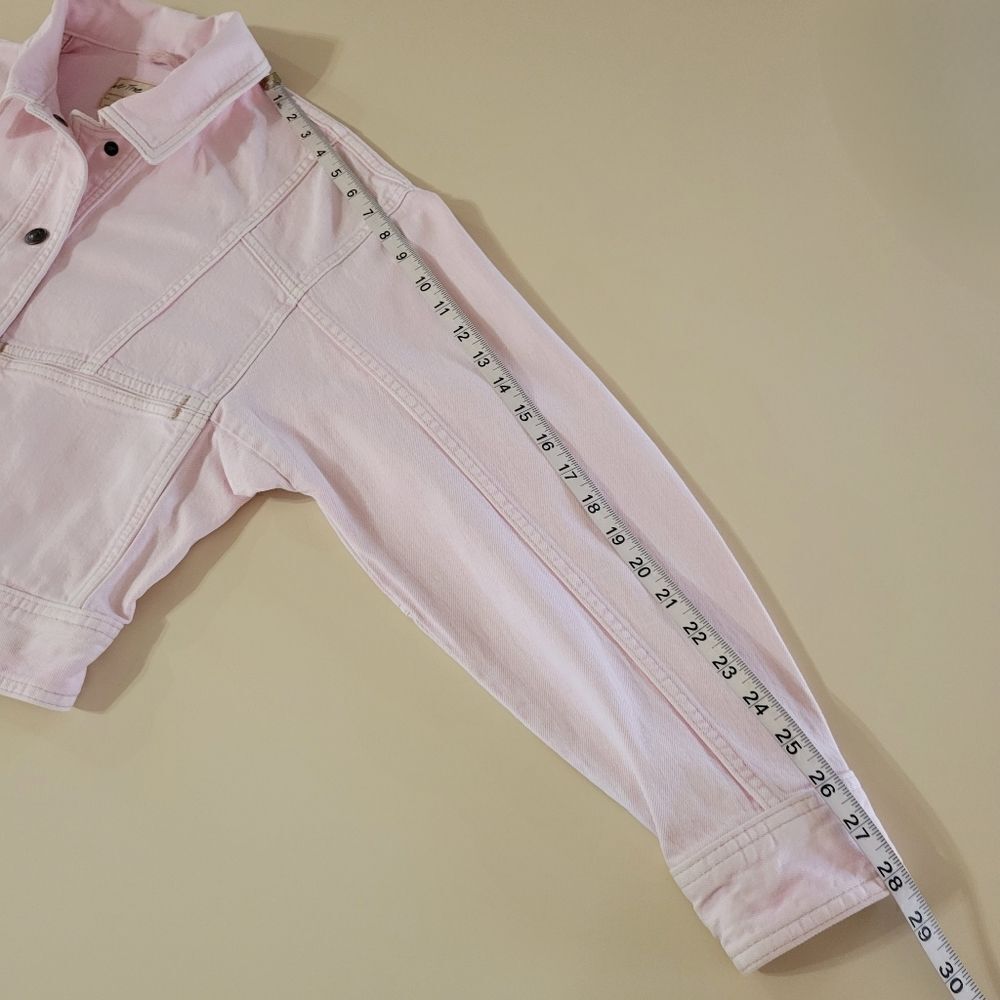 Free People Star Crossed Sorbet Denim Cropped Jacket - Picture 11 of 16